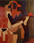 Juan Gris harlequin with guitar 1919 Art A4 Photo Print