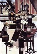 Juan Gris man in the cafe 1912 Art A4 Photo Print