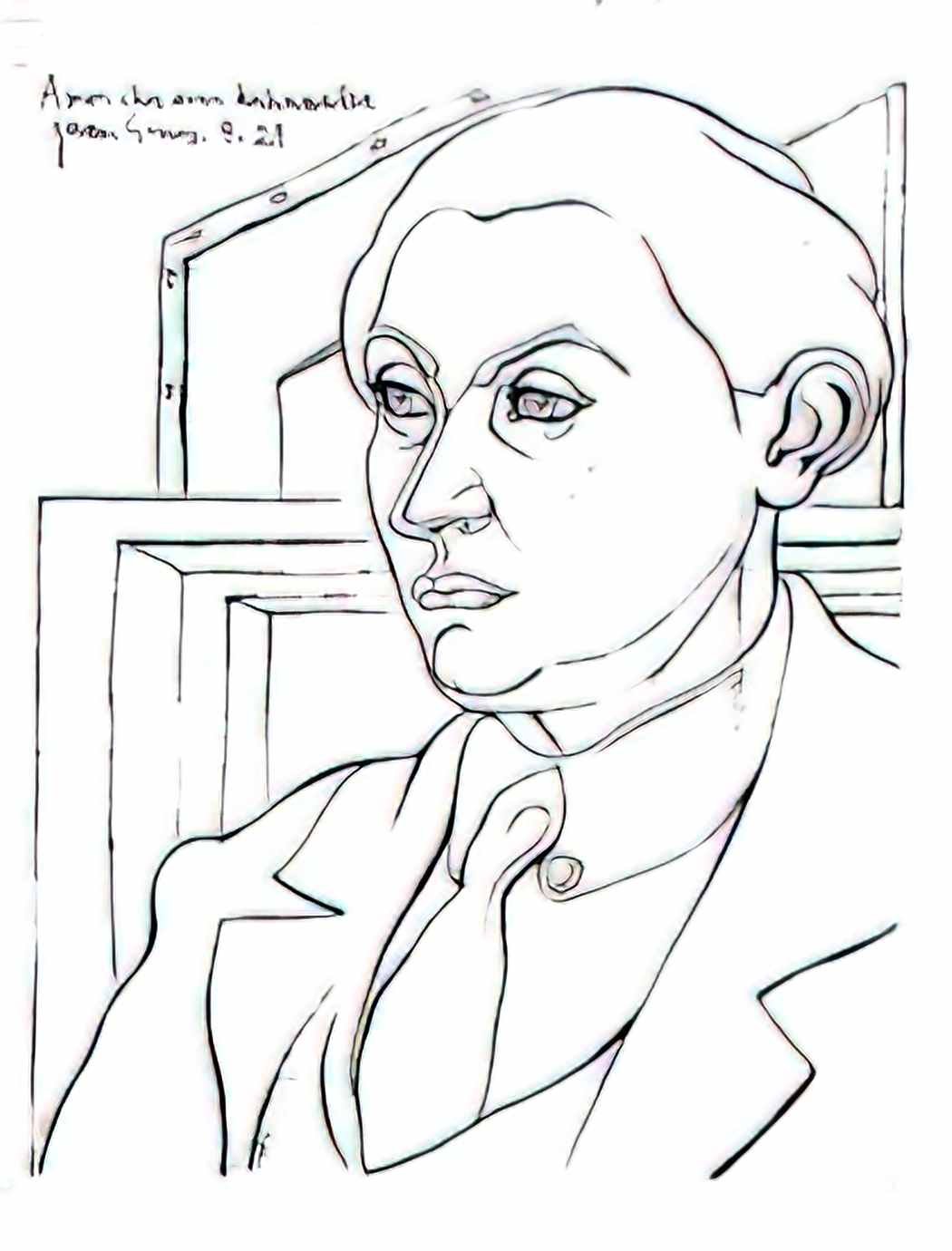 Jozef Mehoffer j zef mehoffer pejza szkic do dziwnego ogrodu Art A4 Photo Print
