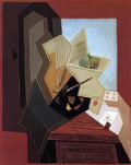 Juan Gris beer glass and cards Art A4 Photo Print