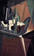 Juan Gris bottle and fruit dish Art A4 Photo Print