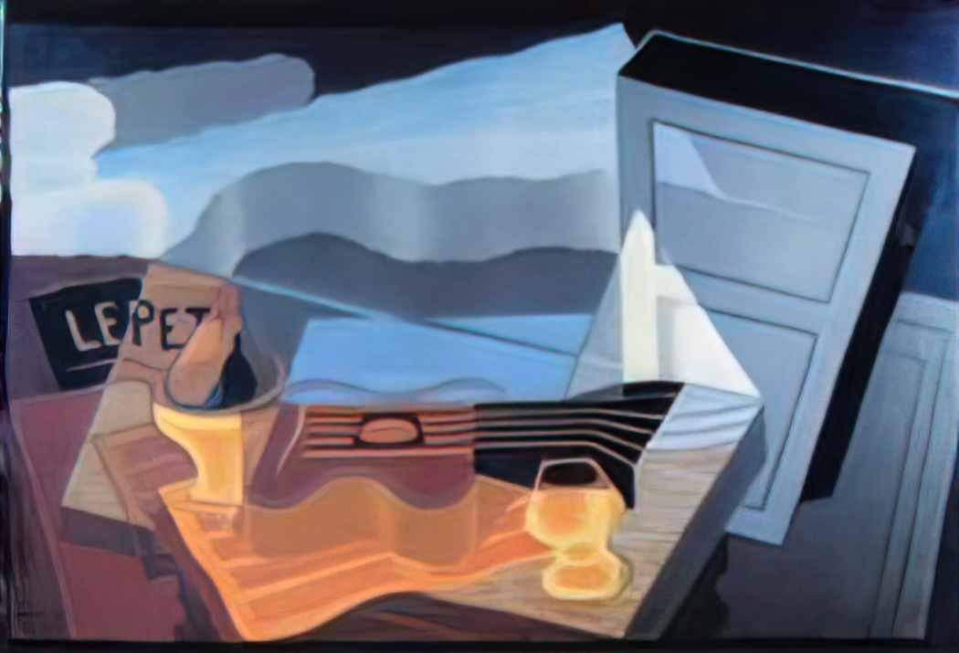 Juan Gris bowl book and spoon Art A4 Photo Print
