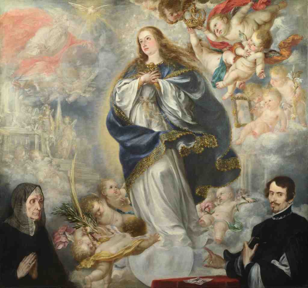 Juan de Valdes Leal The Immaculate Conception with Two Donors A4 Photo Print
