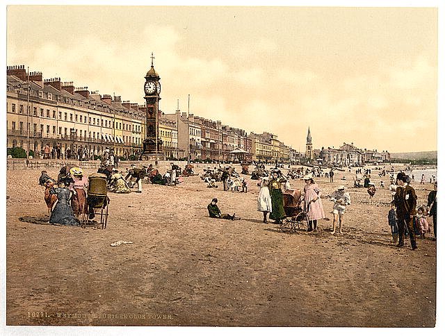 Jubilee Clock Tower Weymouth Vintage A4 Photo Print