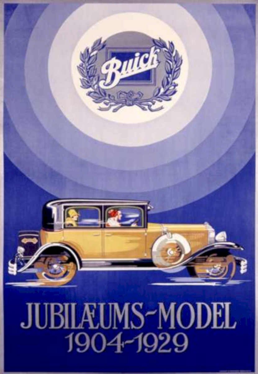 Jubilums Model Buick Vintage Retro Advert Ads A4 Photo Print