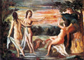Judgement Of Paris Cezanne A4 Photo Print