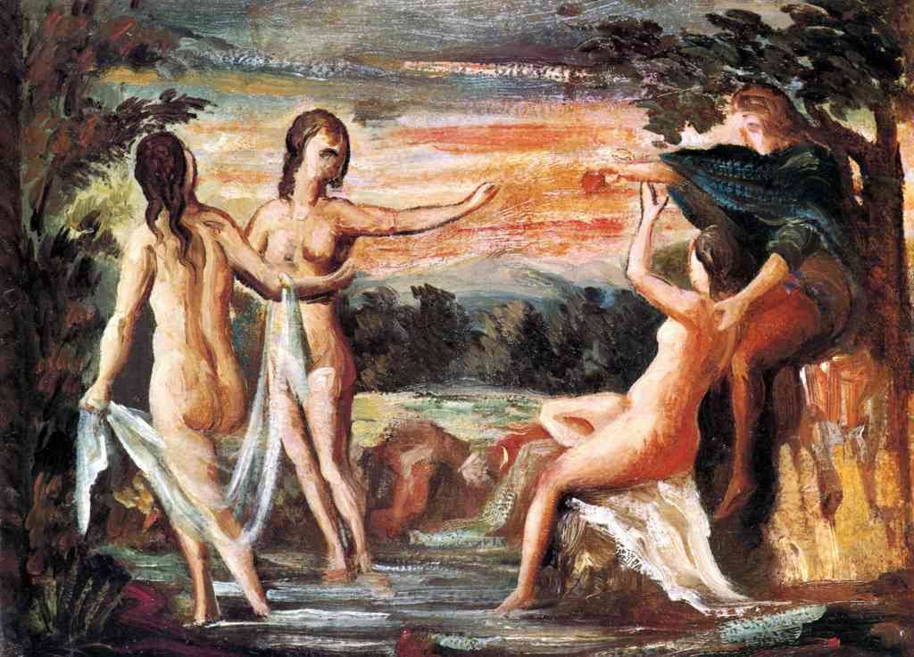 Judgement Of Paris Cezanne A4 Photo Print