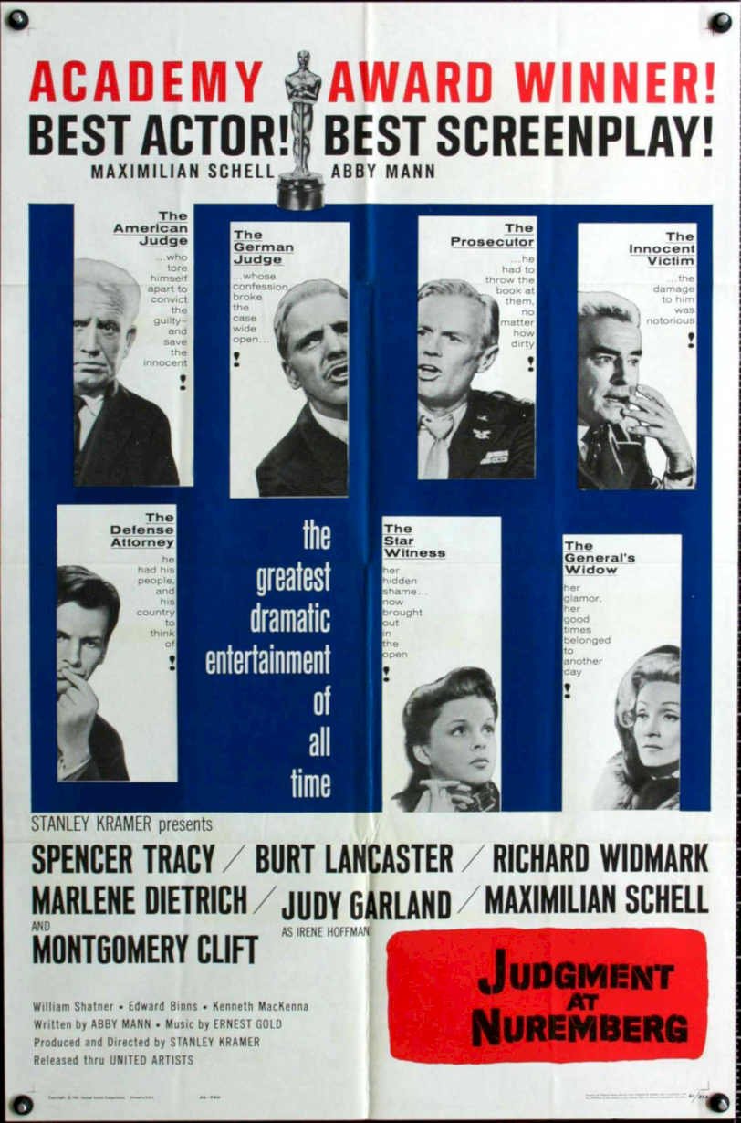 Judgment Nuremberg 1 Vintage Retro Advert Poster A4 Photo Print