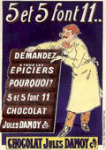 Jules Damoy Chocolate Vintage Retro Advert Ads A4 Photo Print