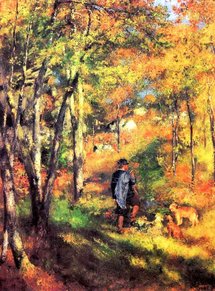 Jules Le Coeur And His Dogs Renoir A4 Photo Print