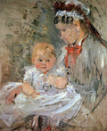 Julie With Her Nurse Morisot A4 Photo Print