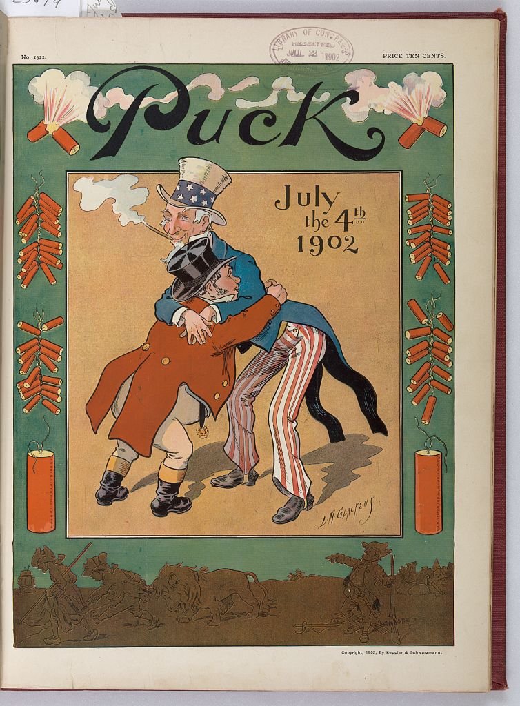 July the 4th 1902 PUCK A4 Photo Print