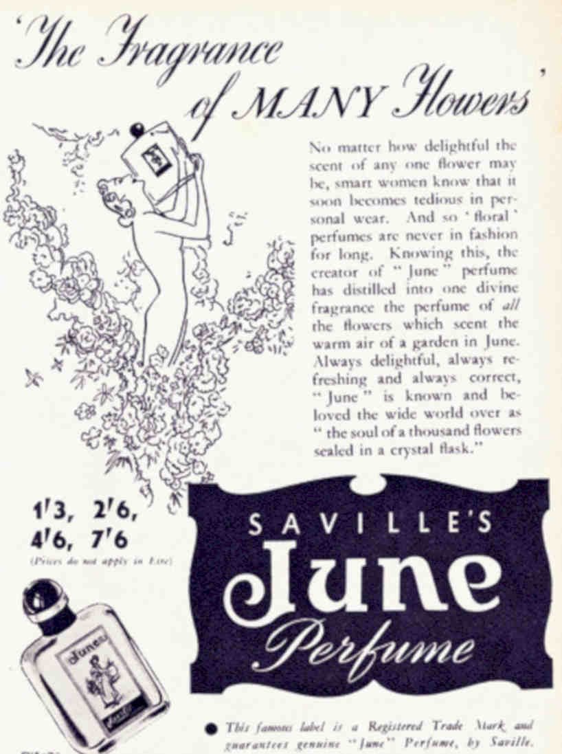 June Perfume Bottle Vintage Retro Advert Poster A4 Photo Print