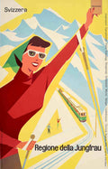 Jungfrau Train Swiss Vintage Retro Advert Poster A4 Photo Print