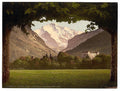 Jungfrau from Hoheweg Bernese Oberland Vintage A4 Photo Print