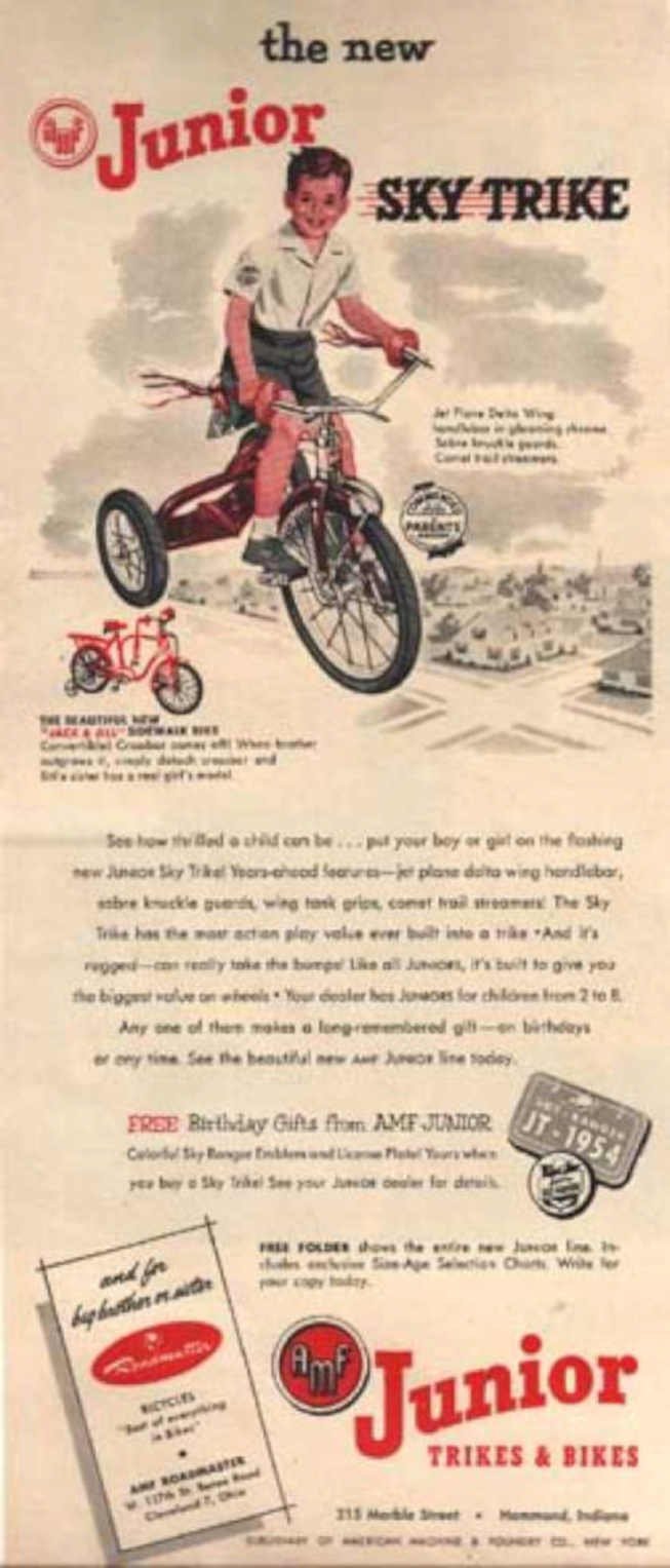 Junior Sky Trike Vintage Retro Advert Ads A4 Photo Print