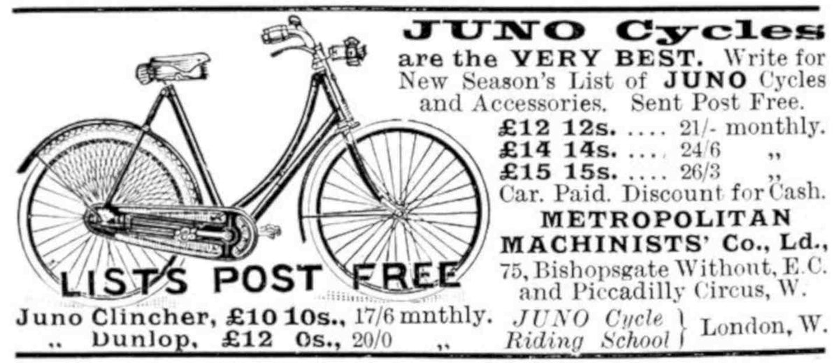 Juno Cycles Vintage Vintage Retro Advert Poster A4 Photo Print