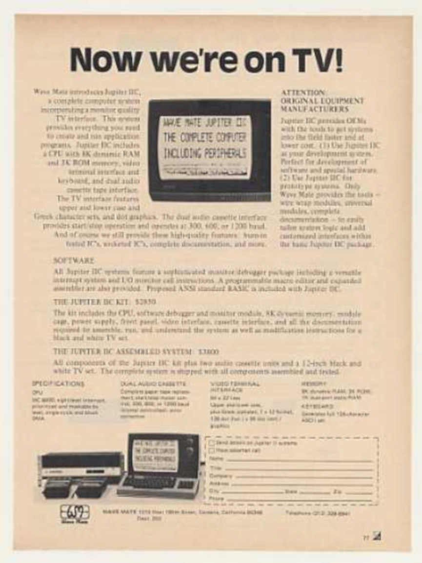 Jupiter 8 Specs Vintage Retro Advert Ads A4 Photo Print