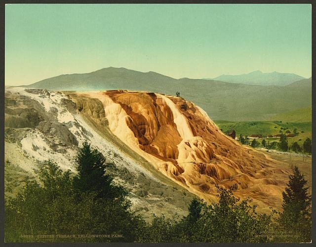 Jupiter Terrace Yellowstone Park Vintage A4 Photo Print