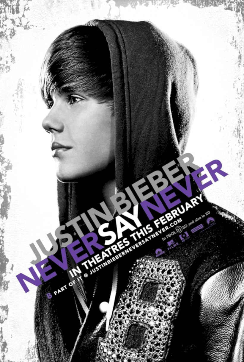 Justin Bieber Never Vintage Retro Advert Poster A4 Photo Print