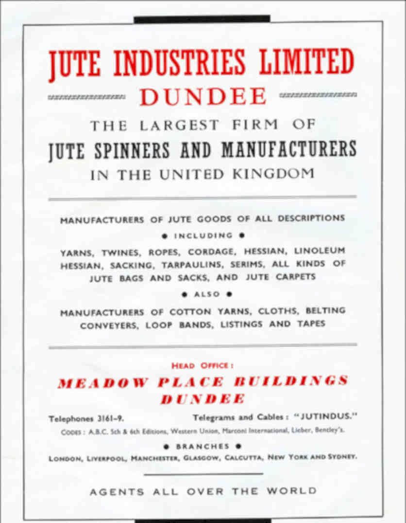 Jute Industries Dundee Vintage Retro Advert Poster A4 Photo Print