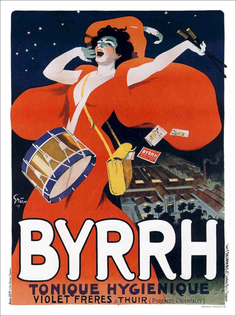 K Byrrh French Drinks Advert Vintage Retro Advert Poster A4 Photo Print