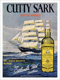 K Cutty Sark Whiskey Vintage Retro Advert Poster A4 Photo Print