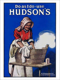 K Hudsons Soap 1917 Vintage Retro Advert Poster A4 Photo Print