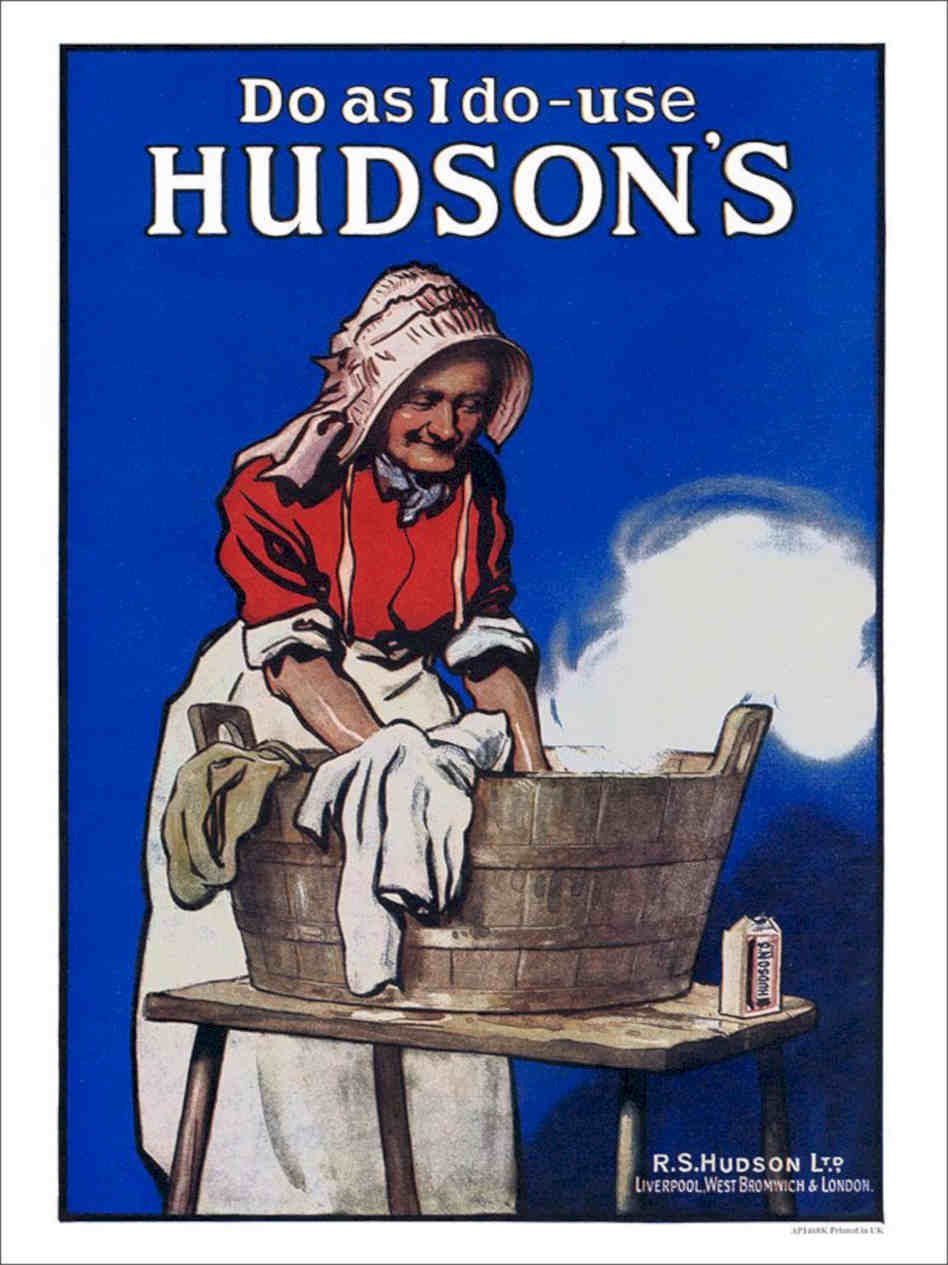K Hudsons Soap 1917 Vintage Retro Advert Poster A4 Photo Print