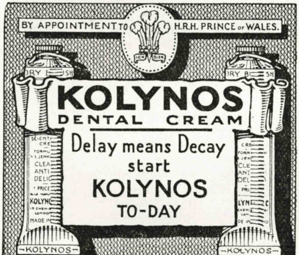K Olynos Dental Vintage Retro Advert Poster A4 Photo Print