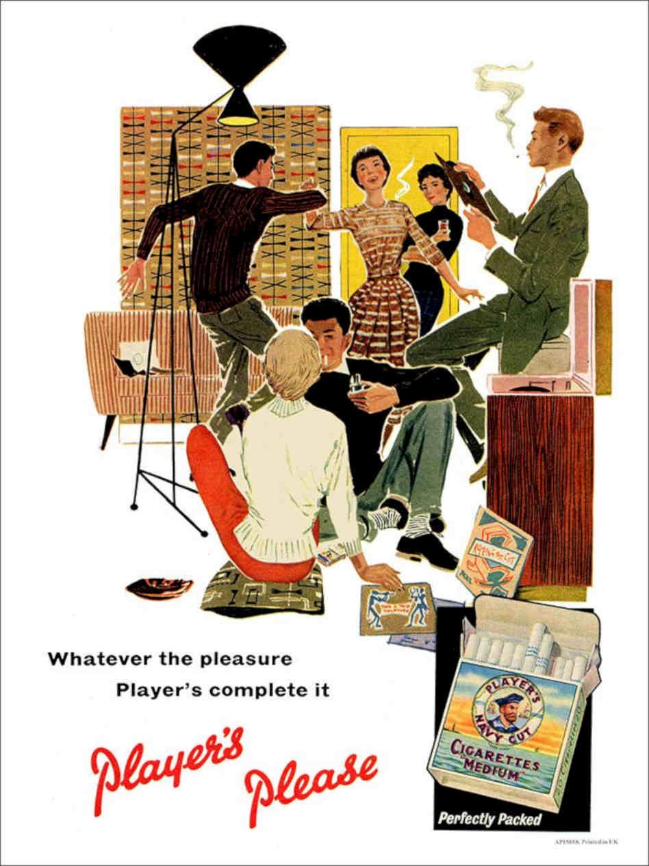 K Players Advert 1950s Vintage Retro Advert Poster A4 Photo Print