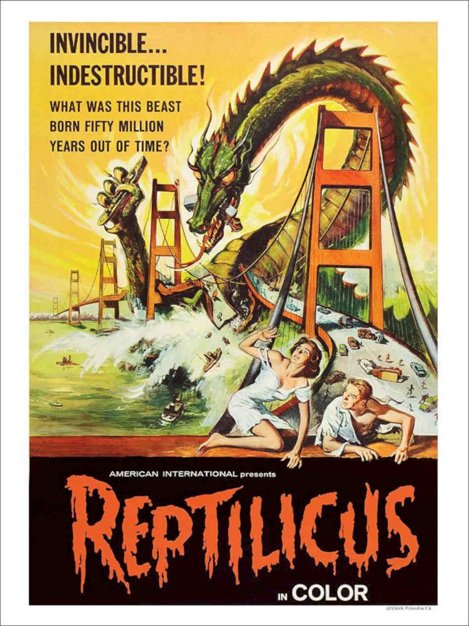 K Reptilicus Vintage Retro Advert Poster A4 Photo Print