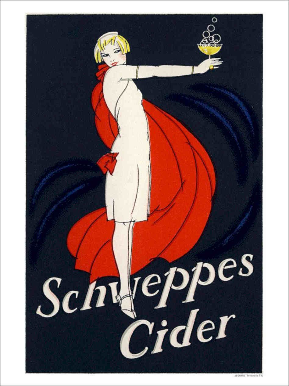 K Schweppes Cider Vintage Retro Advert Poster A4 Photo Print