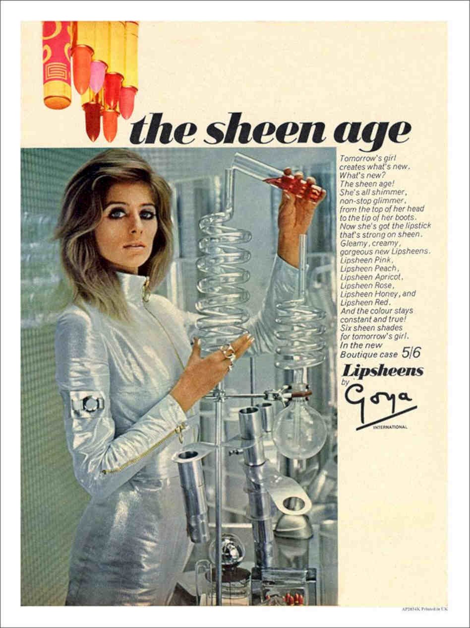 K The Sheen Age Lipstick By Goya Vintage Retro Advert Poster A4 Photo Print