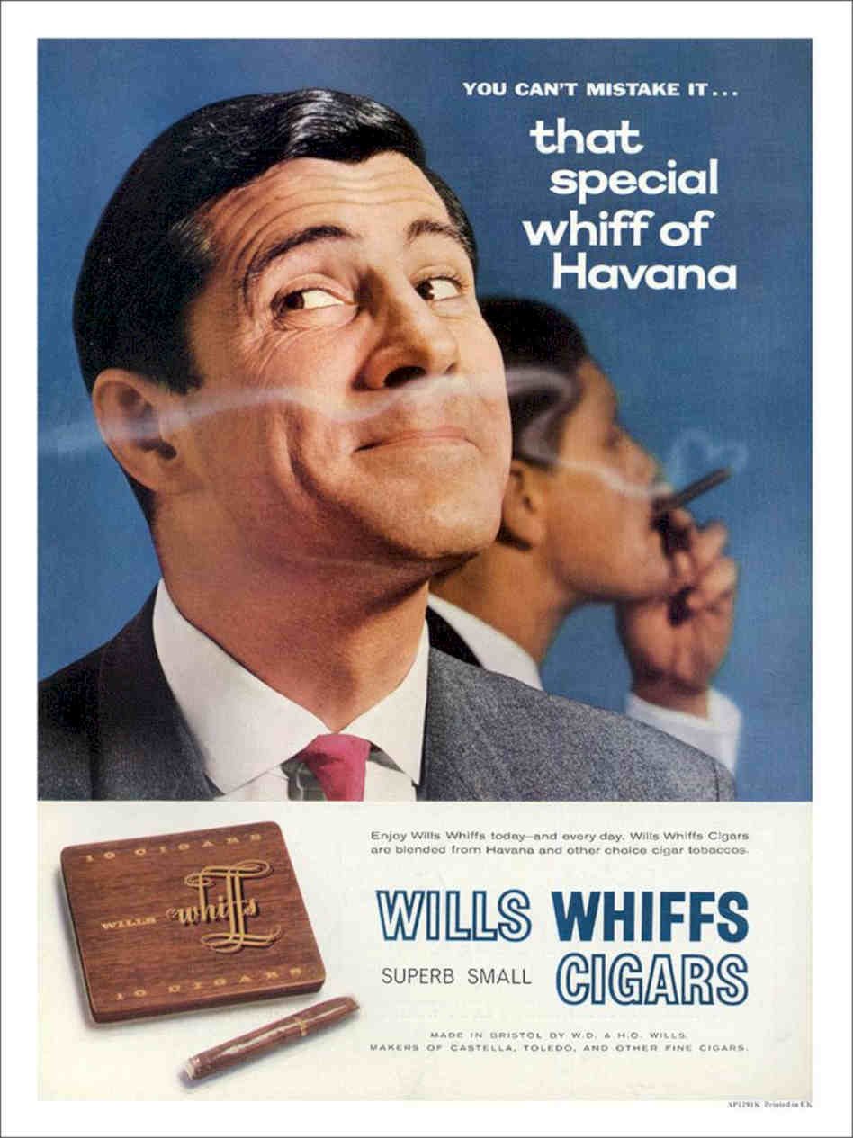 K Wills Whiff Cigars Vintage Retro Advert Poster A4 Photo Print