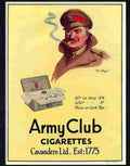 K army club cigarettes 1920s Advert A4 Photo Print
