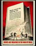 K books are weapons Advert A4 Photo Print