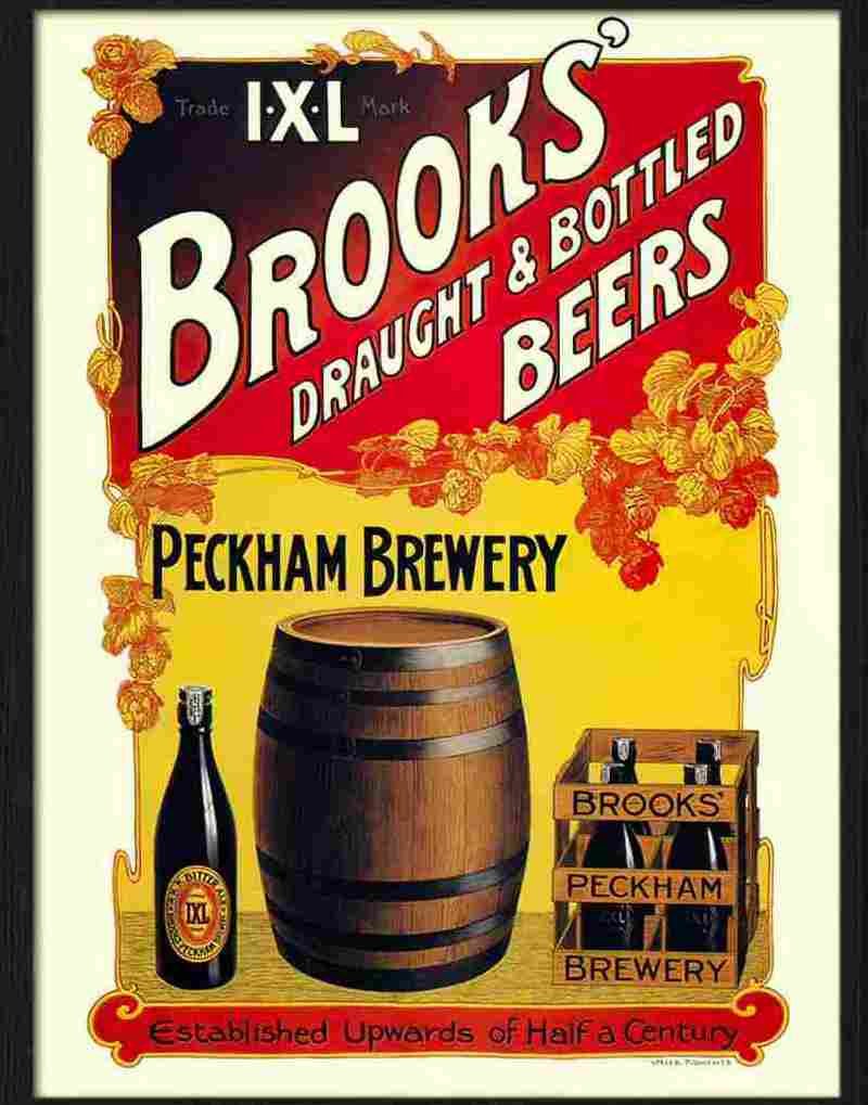 K brooks beer peckham brewery Advert A4 Photo Print