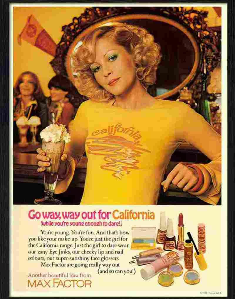 K california by max factor Advert A4 Photo Print