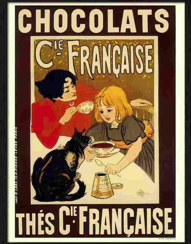 K chocolats francaise steinlen Advert A4 Photo Print