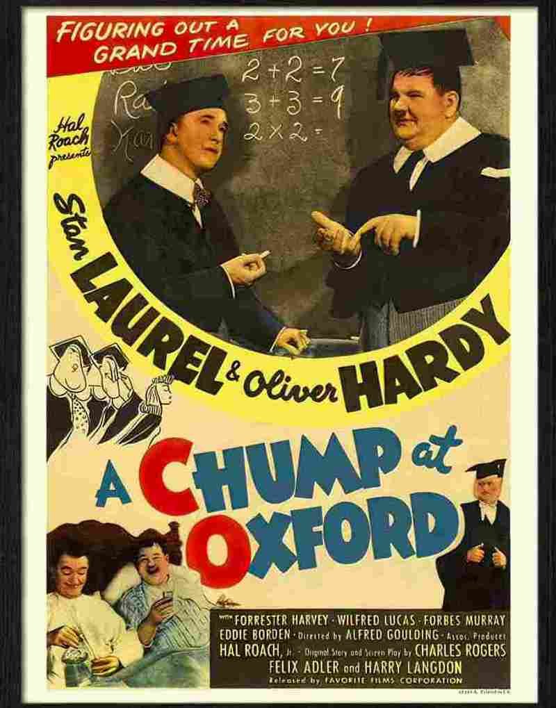 K chump at oxford laurel and hardy 2 Advert A4 Photo Print