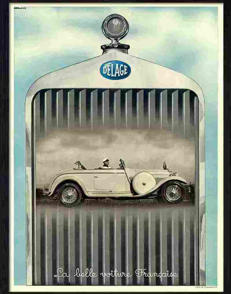 K delage french car advert 1930s 2 Advert A4 Photo Print