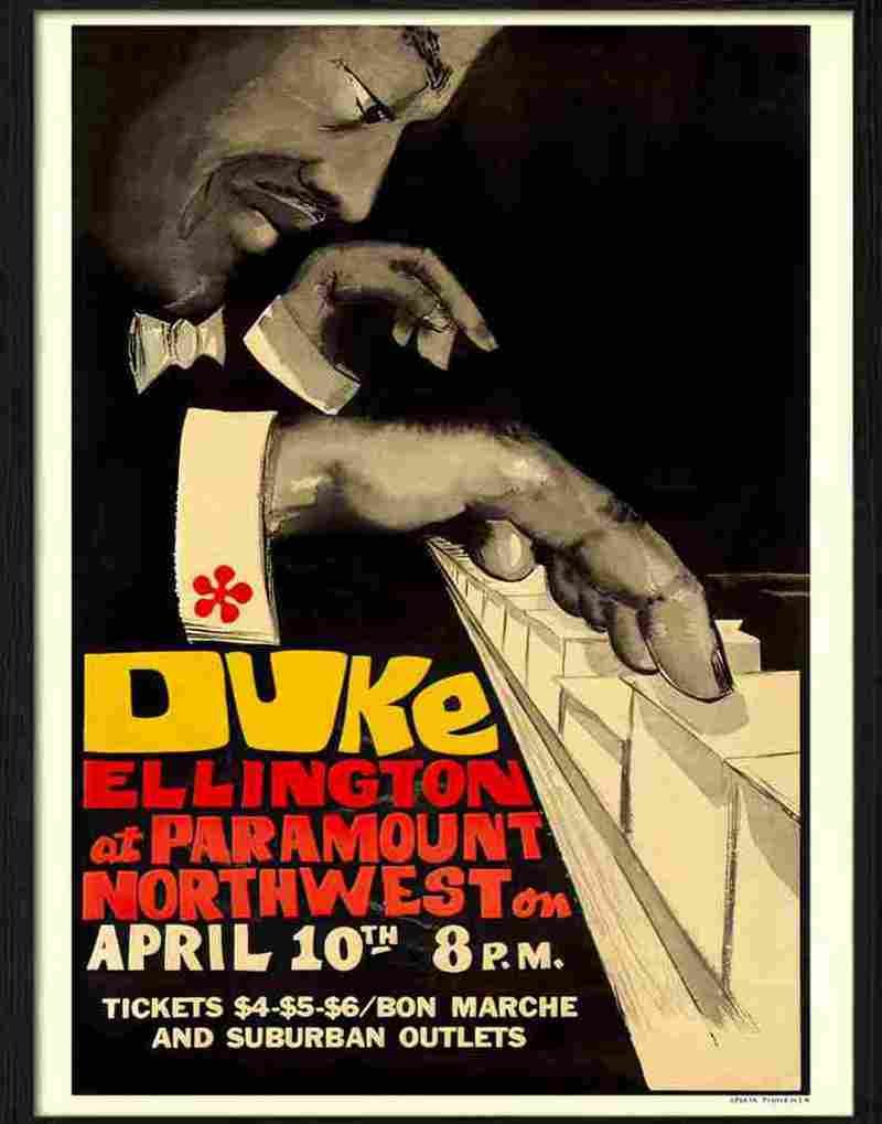 K duke ellington jazz poster Advert A4 Photo Print