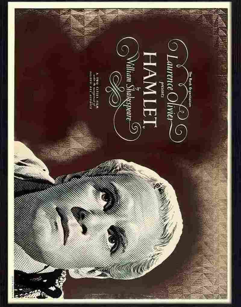 K hamlet laurence olivier shakespeare movie poster Advert A4 Photo Print
