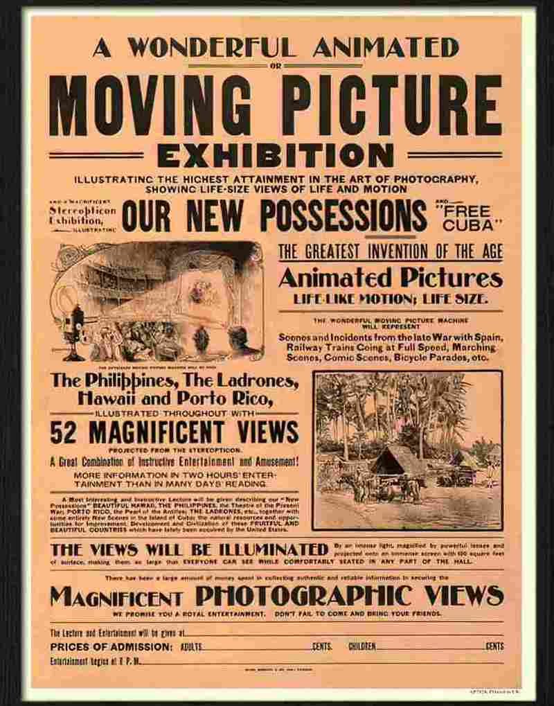 K moving picture exhibition Advert A4 Photo Print