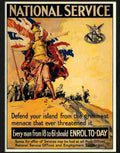 K national service war poster Advert A4 Photo Print