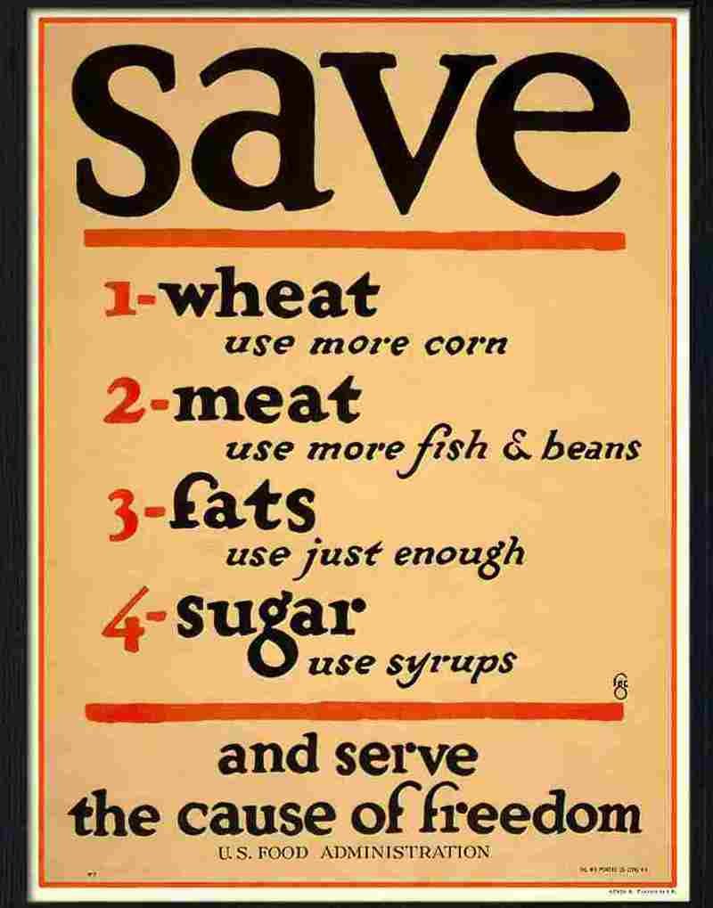 K save wheat meat fats sugar Advert A4 Photo Print