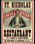 K st nicholas shell oyster restaurant Advert A4 Photo Print