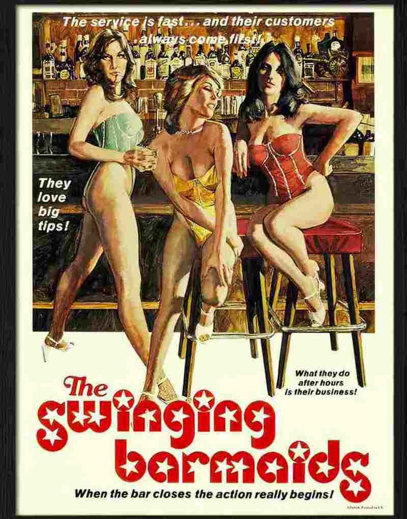 K swinging barmaids Advert A4 Photo Print