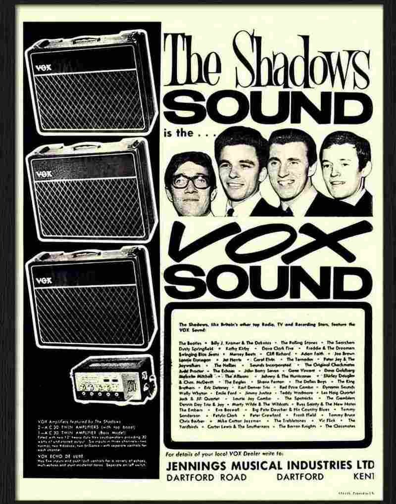 K vox amplifiers shadows 2 Advert A4 Photo Print